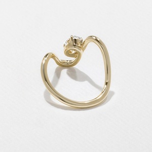 แหวนเพชรรูปวงรีสำหรับปลูกในห้องปฏิบัติการแหวนทองคำแหวนเพชรที่มีเอกลักษณ์แหวนหมั้นเพชรทันสมัย - Product Image 2