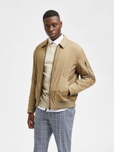 Chaqueta Bomber de Alta Calidad para Hombre, Invierno 2022, Cuello Alto, Colores Sólidos, Casual, Transpirable, Resistente al Viento - Product Image 4
