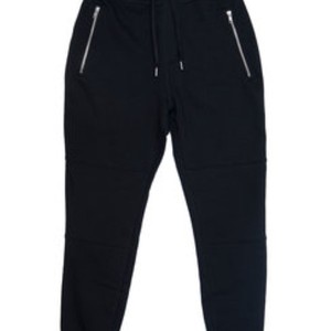 Pantalones de chándal holgados de lona con parte inferior abierta y cremallera de gran tamaño negros informales de alta calidad personalizados para hombre - Product Image 3