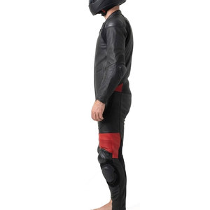 Traje de Motocicleta de Cuero Premium para Hombre, Equipo de Conducción Resistente, Ajuste Suave, Ideal para Carreras, Turismo y Aventuras al Aire Libre - Product Image 3