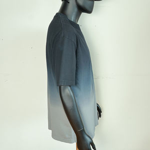 เสื้อยืดคอตตอนเนื้อหนา 100% แบบเรียบสีขาวสำหรับผู้ชาย ไซส์ใหญ่ คอเต่า สั่งทำได้ตามต้องการ ขายส่ง - Product Image 3