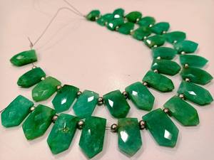 หัวลูกศร18to20mm Amazonite ธรรมชาติลูกปัดทรงหนามขายต่อเส้นใยยาว9นิ้ว - Product Image 2