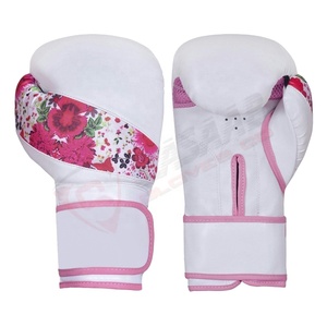 Gants de boxe en cuir PU respirant à motifs floraux, fabriqués sur mesure, faible MOQ, pour la protection des mains, à vendre - Product Image 1