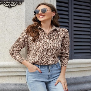 Premium Quality Women'<b>s</b> Long Sleeve Button Collar Shirt Quick Dry All Printed Custom Color Breathable Classic Shirts Plus Size - Product Image 4