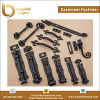 Charnière de fenêtre d'extrémité d'ampoule antique noire de qualité supérieure de fabrication professionnelle Attache à battant de taille standard de conception européenne