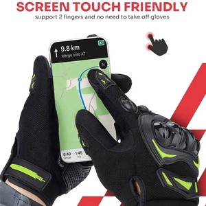 Guantes de Motociclismo de Cuero 100% Genuino, Transpirables, de Alta Calidad, en Oferta, para Carreras - Product Image 5