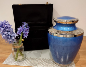 Urnes funéraires pour cendres d'adultes, urnes artisanales de créateur, urnes funéraires en métal, fournitures funéraires - Product Image 6