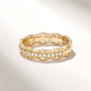 Anillo de Lujo de Plata 925 con Diamante Cultivado en Laboratorio de Corte Redondo, Moderno, para Boda, Compromiso, Aniversario, Regalo de Joyería para Mujer - Product Image 2