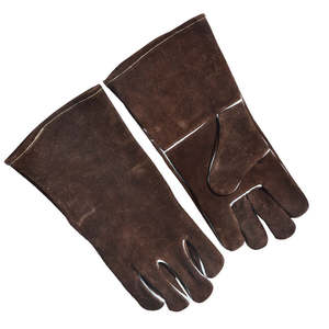 Guantes de soldadura de cuero de vaca largos y cortos de bajo precio Guantes de soldadura Tig de cuero de vaca Guantes de seguridad - Product Image 6