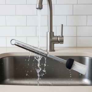 Cepillo de Limpieza de Cocina de Silicona SMART Cromado Pulido 2418, 26.5x3.6cm - Product Image 3