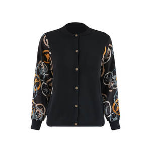 Style tricot doux et confortable en pull cardigan Look week-end décontracté avec pull cardigan ouvert sur le devant - Product Image 1