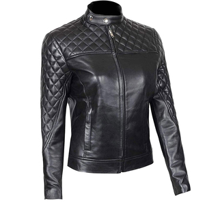 Chaqueta de Cuero de Invierno para Mujer de Primera Clase con Diseño Personalizado y Logotipo Personalizado, Impermeable y Reversible, Material de Cuero Genuino - Product Image 4