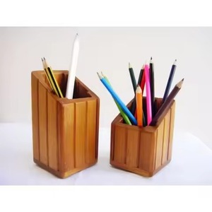 New Vintage Metal & Wood <b>Pen</b> <b>Holder</b> <b>for</b> Organizing <b>Pens</b> Pencils Brushes-Home Office School Use-Single Tier - Product Image 1
