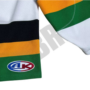 Camisetas de hockey sobre hielo de malla de poliéster transpirable de diseño personalizado de primera calidad uniformes de liga de hockey para clubes deportivos juveniles con servicio OEM - Product Image 4