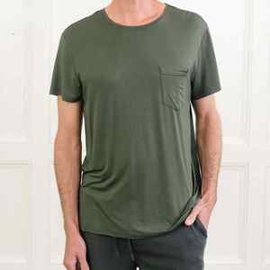 T-shirts en bambou pour hommes T-shirt durable pour hommes T-shirt vierge avec logo personnalisé Chemises pour hommes T-shirt écologique Oversize - Product Image 1