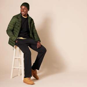 Sweat-shirt à col rond surdimensionné en molleton de coton pour homme, noir, respirant, impression numérique, broderie (grandes tailles) GK - Product Image 5