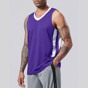 Maillot de basket-ball personnalisé pour hommes en gros, nom de l'équipe, 100% polyester, respirant, séchage rapide, vêtements de sport, maillot de basket-ball pour hommes - Product Image 3
