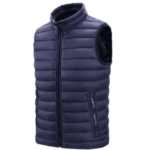 Chaleco Acolchado de Invierno para Hombre, Diseño Nuevo, Personalizado, Ligero, de Spandex/Poliéster, Sin Mangas, Cálido, Impermeable, Reversible, Informal - Product Image 1