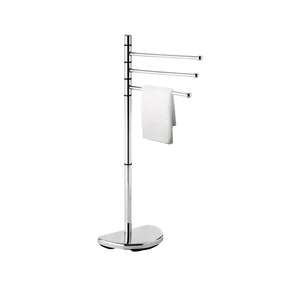 Portasciugamani da bagno in acciaio cromato Koricini 90,5 cm - Product Image 2