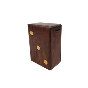 Caja de dados de madera hecha a mano Patrón de cubo único Diseño de tendencia - Product Image 1