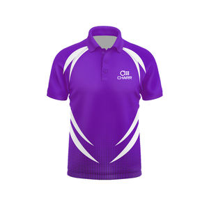 Vente en gros d'usine OEM T-shirts polos personnalisés de haute qualité pour hommes T-shirts tricotés avec logo imprimé par sublimation T-shirts de golf Polo Shirt - Product Image 1