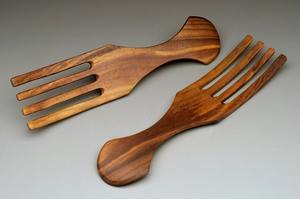 Juego de Cuchara y Tenedor de Madera con Resina, Obra de Arte de Resina y Madera, Cuchara de Resina y Madera de Acacia - Product Image 6