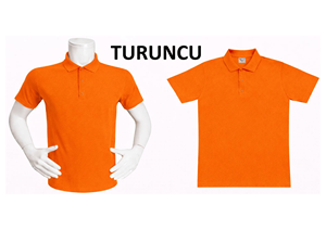 Polo à manches courtes pour homme, orange, 100% coton, tissu Oxford, style décontracté, coupe classique, couleur unie, respirant, design tissé - Product Image 2