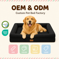Matelas pour chien XL de luxe écologique personnalisé, surdimensionné, durable, base en éponge haute résilience, design antidérapant, pour races robustes, intérieur