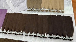 ผมต่อแบบ I-Tip เกรดพรีเมียม น้ำหนัก 100 กรัม ขายส่ง ผมแท้เวียดนามแบบเส้นเดียว ลอนลึก มีทุกสี ความยาว 60 ซม. - Product Image 5