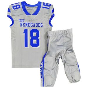 Ajuste seco personalizado al por mayor de alta calidad último diseño hombres sublimación niños OEM personalizado Spandex Logo fútbol americano Jersey - Product Image 1