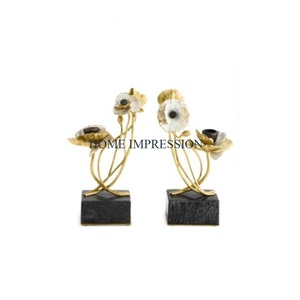 Aluminum Gold Polished Metal <b>Candlestick</b> Holders Attractive Designing <b>Large</b> Size Metal Candle Holders at Wholesaler Price - Product Image 6