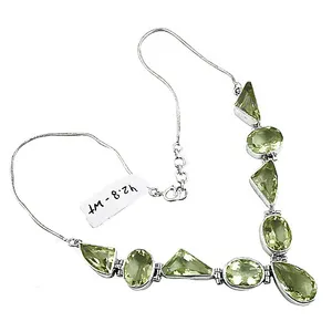 Collar de Plata 925 con Baño de Rodio, Diseño Geométrico, Moderno y Minimalista para Mujer, Cadena de Serpiente con Engaste de Bisel - Product Image 2