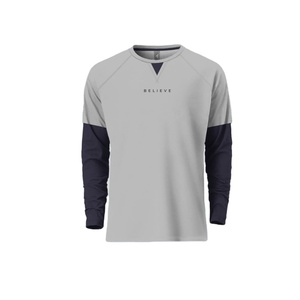 Camiseta de Manga Larga Vintage para Hombre, 100% Algodón, Impresión Personalizada, Transpirable, Antiarrugas, Secado Rápido, Tejido Jersey de 180g - Product Image 3