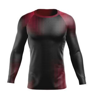 Rashguard 100% polyester et élasthanne respirant pour l'extérieur, antibactérien, séchage rapide, tissu doux - Product Image 5