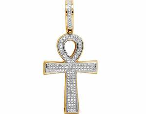 Luxury Trendy Men's <b>Cross</b> <b>Pendant</b> Cut Moissanite Diamond with Iced Rose <b>Gold</b> Plating Hip Hop Style Inspired by Christianity - Product Image 1
