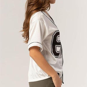 Ropa de equipo de béisbol y softbol, camisetas de poliéster 100% transpirables personalizadas de alta calidad - Product Image 4