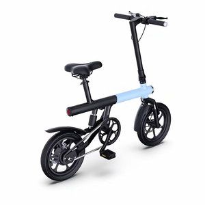 Bicicleta Eléctrica Plegable de 14 Pulgadas, Bicicleta Urbana Ultraligera con Marco de Aluminio, Doble Suspensión, Motor sin Escobillas, Asistencia al Pedaleo de 250W - Product Image 2