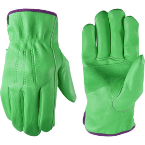 Venta al por mayor cómodos guantes de trabajo de conductor de cuero de vaca dividida chispa reforzada y seguridad ignífuga para uso doméstico - Product Image 4
