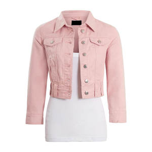 Chaqueta Vaquera de Manga Tres Cuartos Estilo Coreano con Estampado de Piel de Serpiente para Mujer, Colección Otoño, Ecológica, Corta, Ajustada, Colorida y Personalizable - Product Image 6