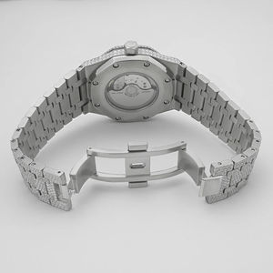 Montre de marque entièrement sertie de diamants Moissanite VVS, bijoux Hip Hop en argent sterling 925, idéale pour un cadeau d'anniversaire pour homme - Product Image 5