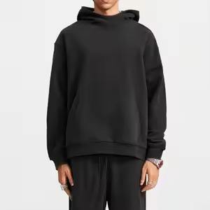 Custom Cotton High Quality Fleece Heavyweight Kanye West Streetwear Oversized Boxy Cropped Men Hoodies - Product Image 6