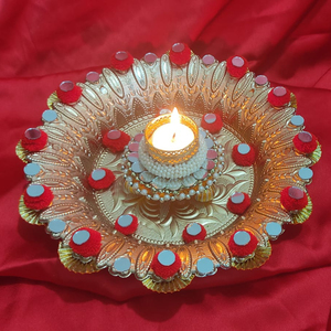 Porte-bougie de décoration de Table, centre de Table de mariage, bougies chauffe-plat - Product Image 1