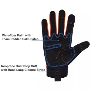 Gants de mécanicien raisonnables avec logo personnalisé en caoutchouc nitrile XL respirant confortable du fournisseur d'usine direct - Product Image 4