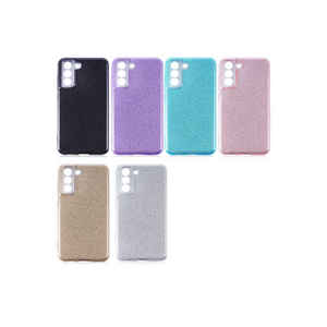 Étui de téléphone en silicone brillant de luxe pour Samsung pour Galaxy S21 FE Coque arrière protectrice en TPU souple Marbre Antichoc 7 Plus - Product Image 2