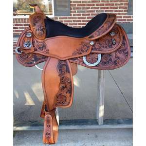 Selle de course en cuir véritable et bois, gravée à la main, avec quincaillerie SUS304, prix de gros, artisanat de luxe, sur mesure, anglaise, 4 saisons - Product Image 3