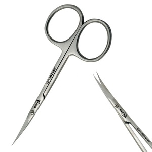 Ciseaux à cuticules pliables en acier inoxydable à lame droite et pointe arrondie de qualité supérieure pour droitiers – Outil de beauté pour les soins des ongles - Product Image 5