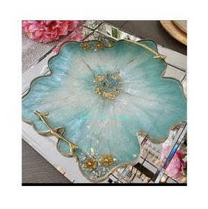 Artistic Resin Serving Tray Modern Handcrafted for Entertaining Guests Parties Celebrations <b>Gifting</b> Ideas 100pcs Customized - Product Image 4