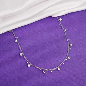 จี้เงินและสร้อยคอแฟชั่นเซอร์โคเนีย - Product Image 3