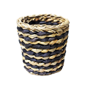 Maceta de algas marinas de yute redonda moderna con textura conveniente para uso en interiores y exteriores con revestimiento de PP para suculentas y flores - Product Image 3