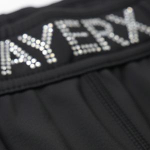 Women Custom Hot <b>Y2K</b> Skinny Winter High Elastic Waist Polyester/Cotton <b>Shorts</b> Rhinestone Solid Pattern Full Length Streetwear - Product Image 3